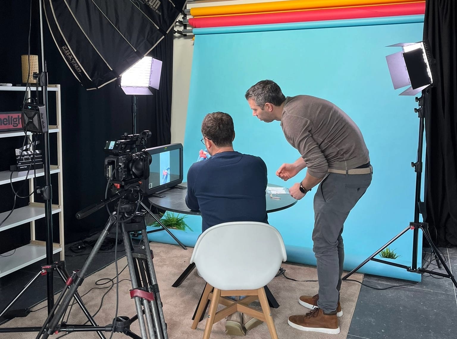 Filmen in een studio